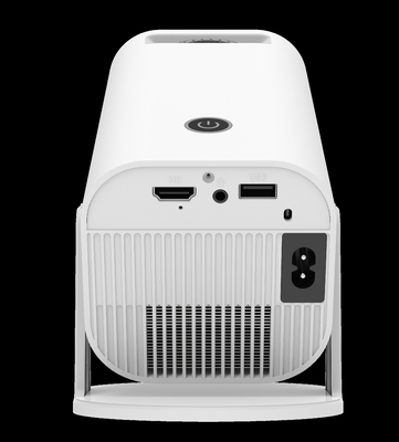 Portable Smart Projector Fire 501 model 200 ANSI Lumens Adjustable Stand Built-in Bluetooth 5.2 and Speaker Mini Android 11