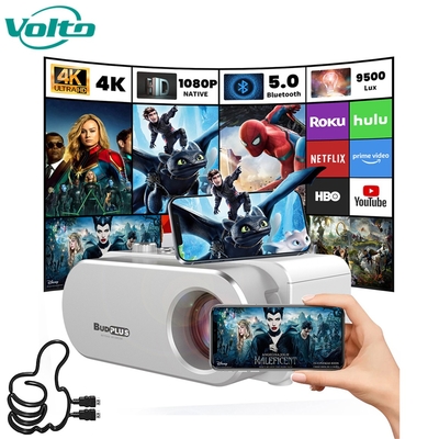 Native 360P Official Business Video Mobile Projector 4K With 1G RAM + 8G ROM