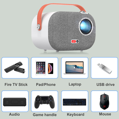 Smart Android WIFI Mobile 2K 4K 3D Mini LED Projector 18000 Lumens Short Throw Projector Mobile Phone Projector