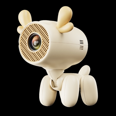 HY 300 Mini Android Smart Projector Portable Home Use Projector 720P Resolution 4K Resolution Cute Gift Level Projector