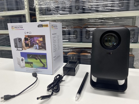 Smart Portable LED Projector with WiFi  Home Theater & Education Writing Operates  Android 13